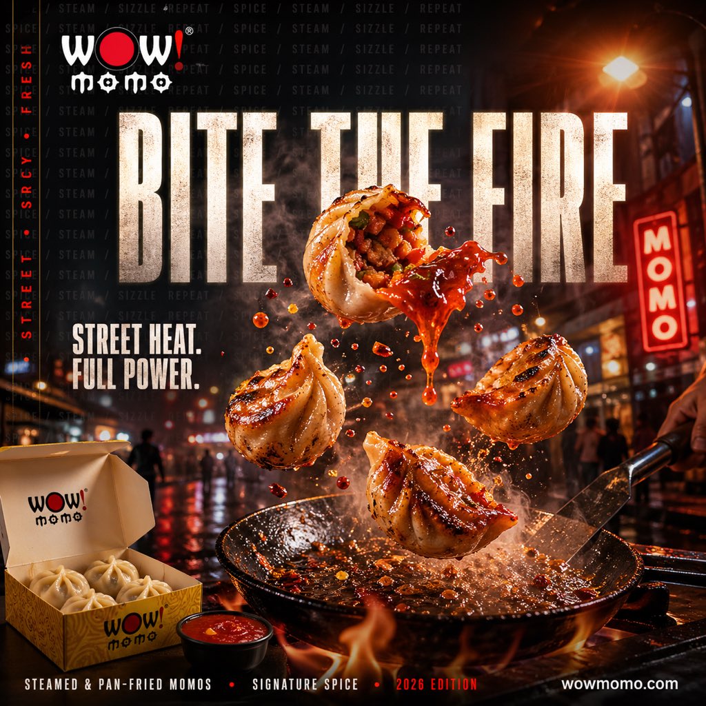 Cinematic Fiery Momo Street Food Ad - GPT Image 2 prompt example