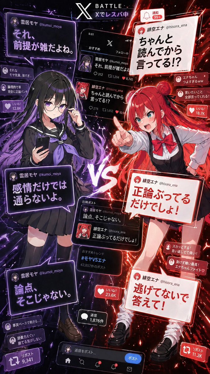 Anime X Battle Poster - GPT Image 2 prompt example