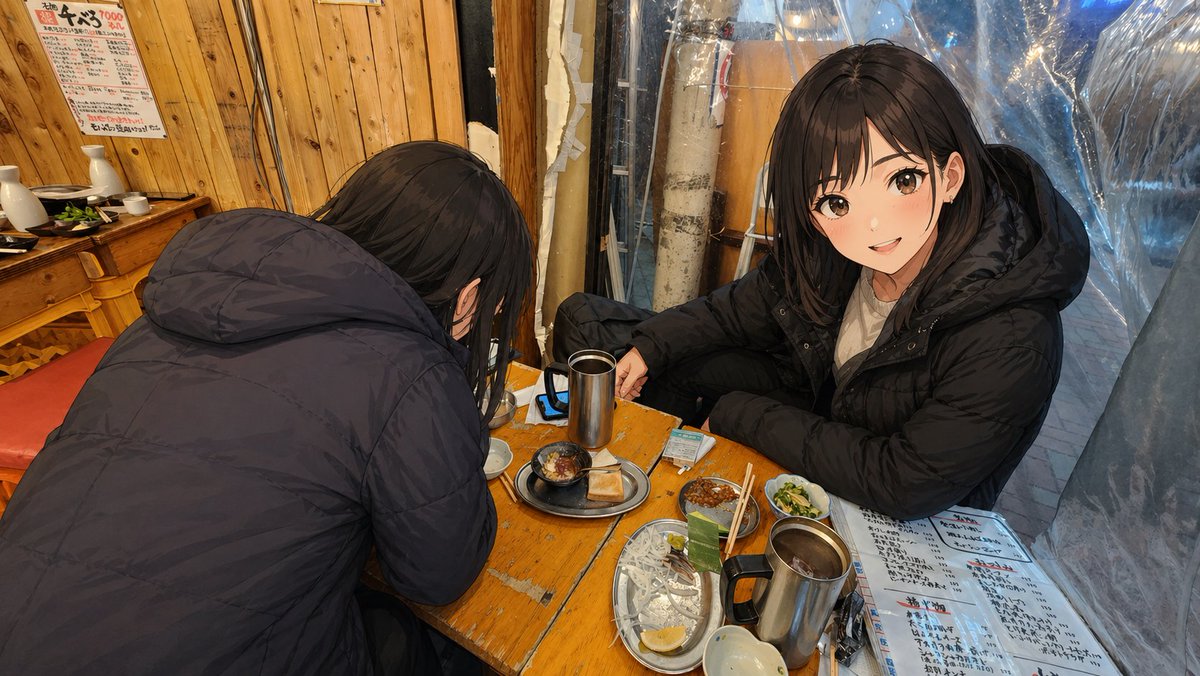 Anime Characters in Real Izakaya Photo - esempio di prompt GPT Image 2