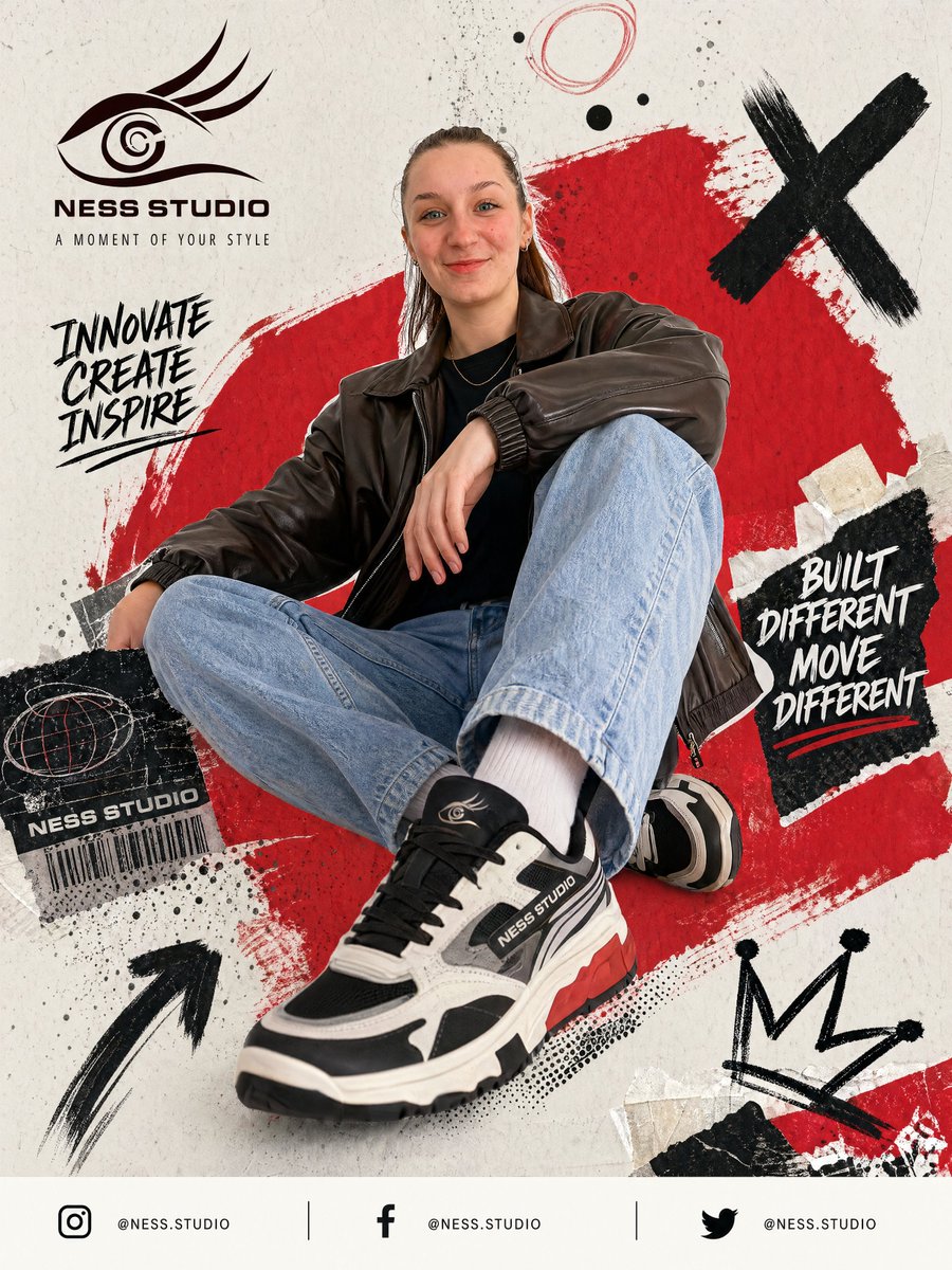 Streetwear Sneaker Poster Ad - GPT Image 2 Prompt-Beispiel