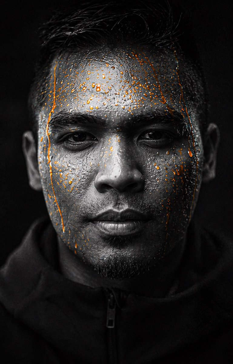 Dark Gatorade-Style Portrait - GPT Image 2 prompt example