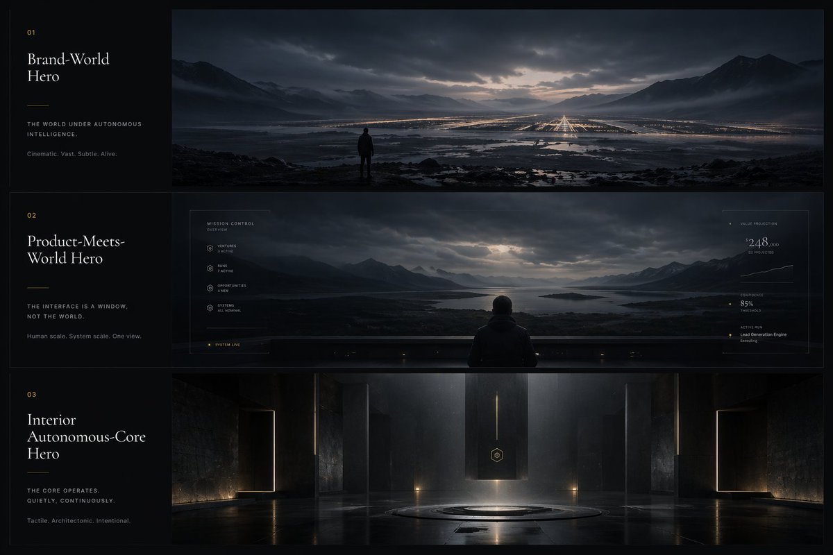 Cinematic Autonomous AI Mood Board - GPT Image 2 prompt example