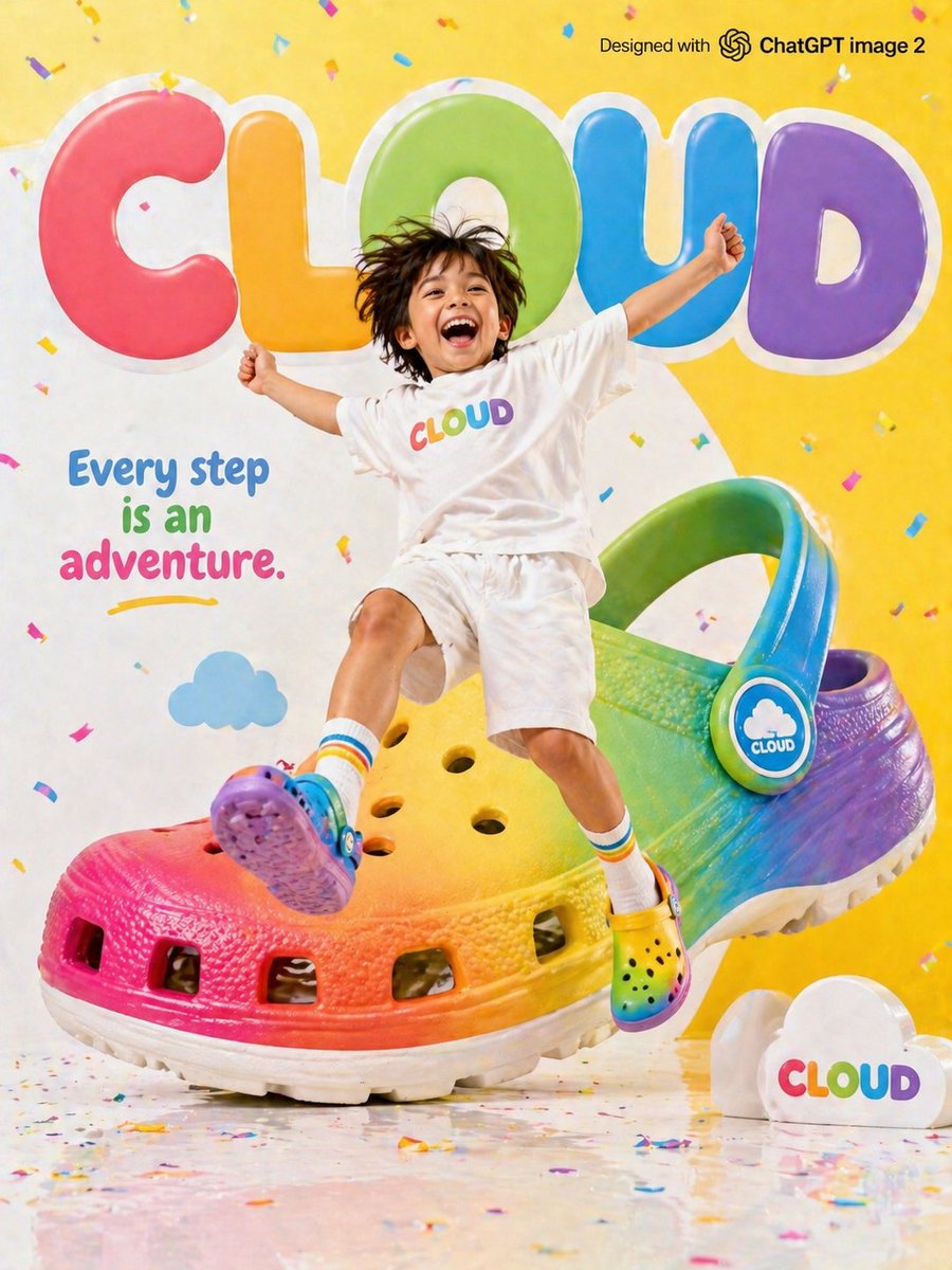 Children's Shoe Brand Advertisement - esempio di prompt GPT Image 2