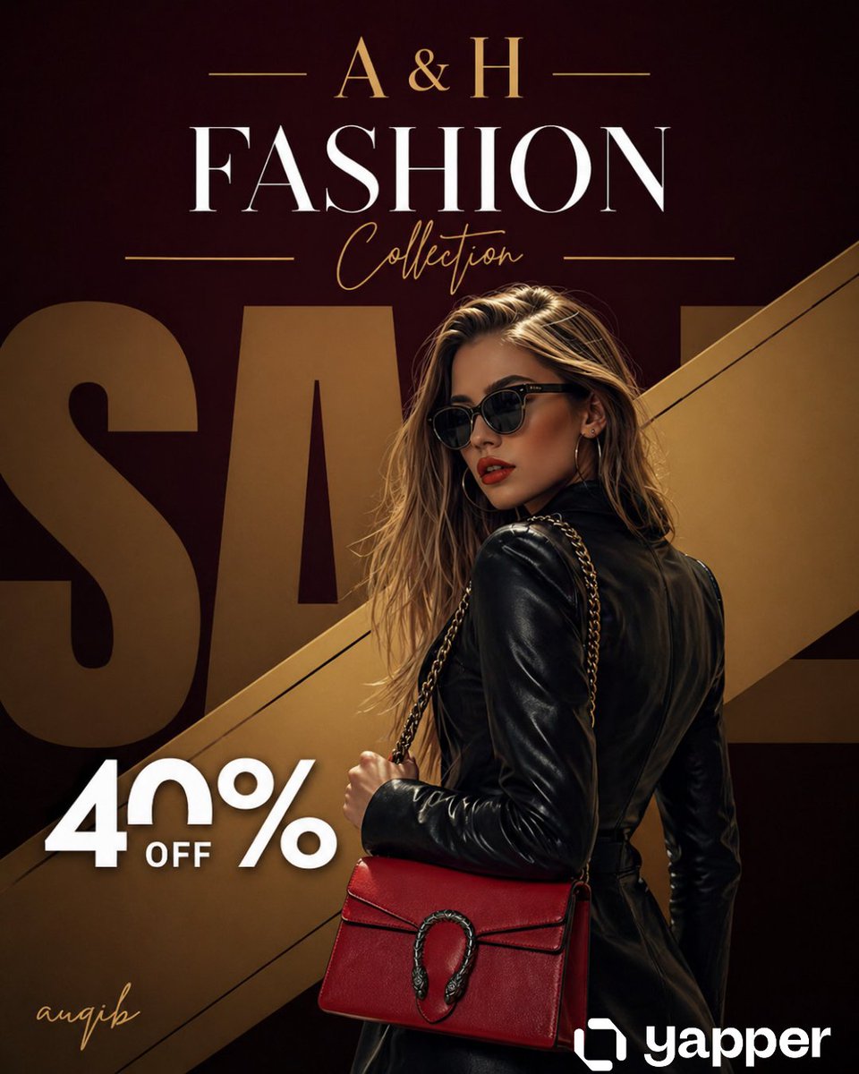 Luxury Fashion Sale Poster - esempio di prompt GPT Image 2