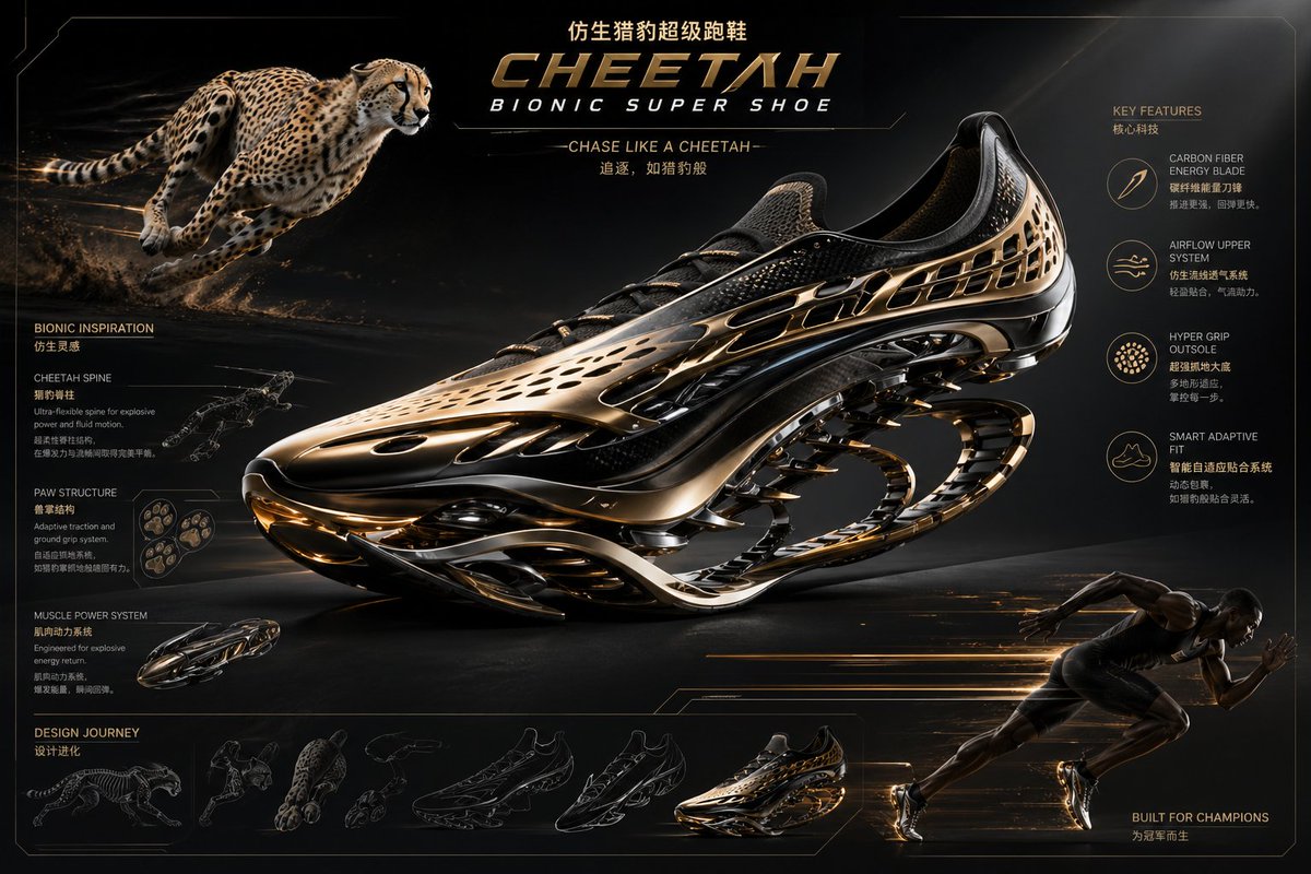 Futuristic Bionic Super Shoe - esempio di prompt GPT Image 2