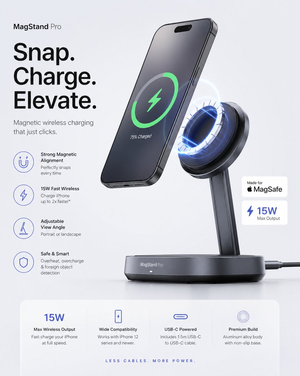 Minimalist Tech Accessory Advertisement - esempio di prompt GPT Image 2