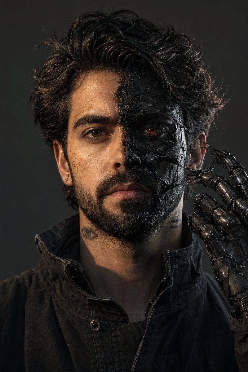 Surreal Resin-Split Portrait - GPT Image 2 prompt example