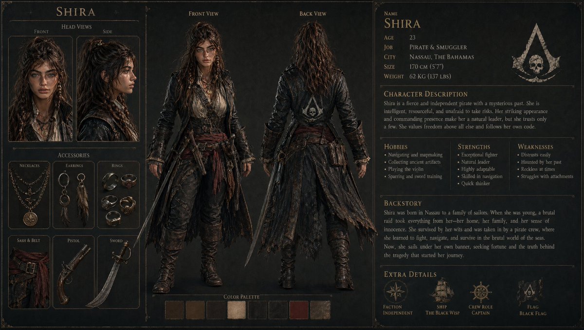 3D Gaming Character Sheet Prompt - GPT Image 2 prompt example