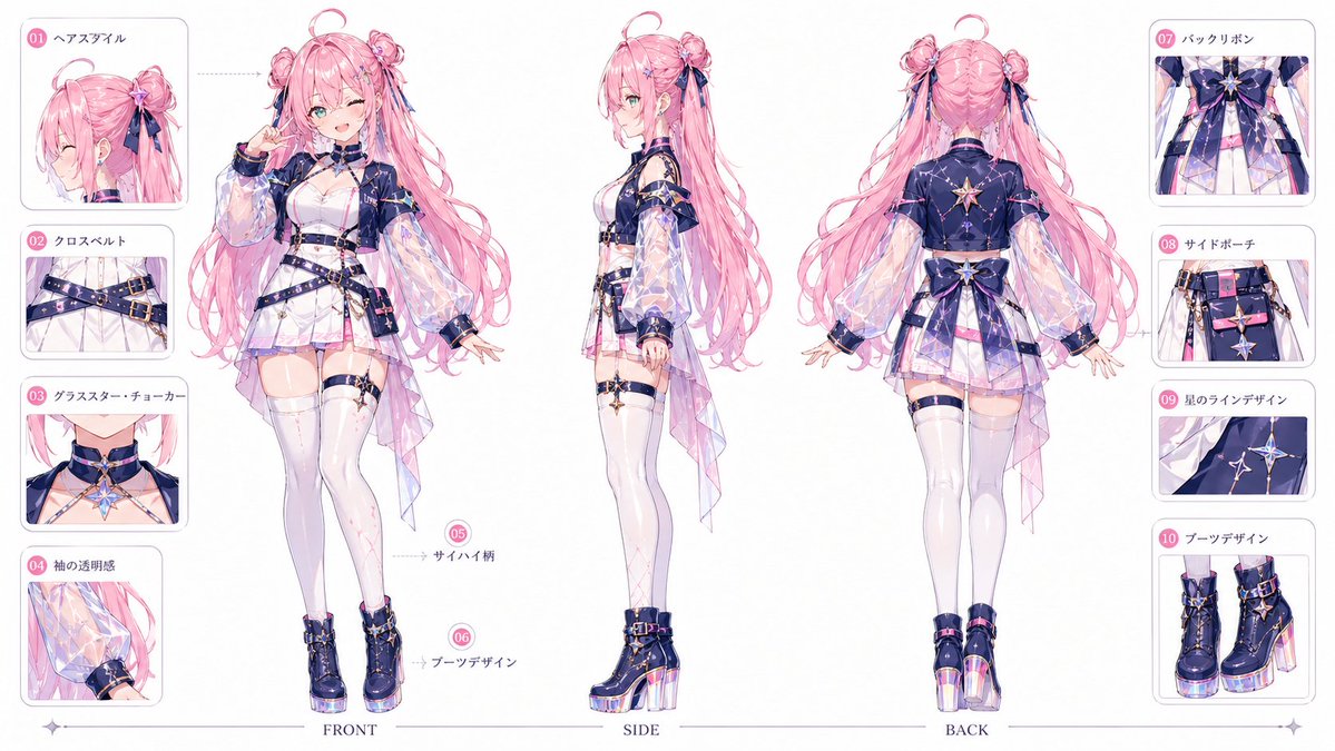 VTuber Character Prompt - esempio di prompt GPT Image 2