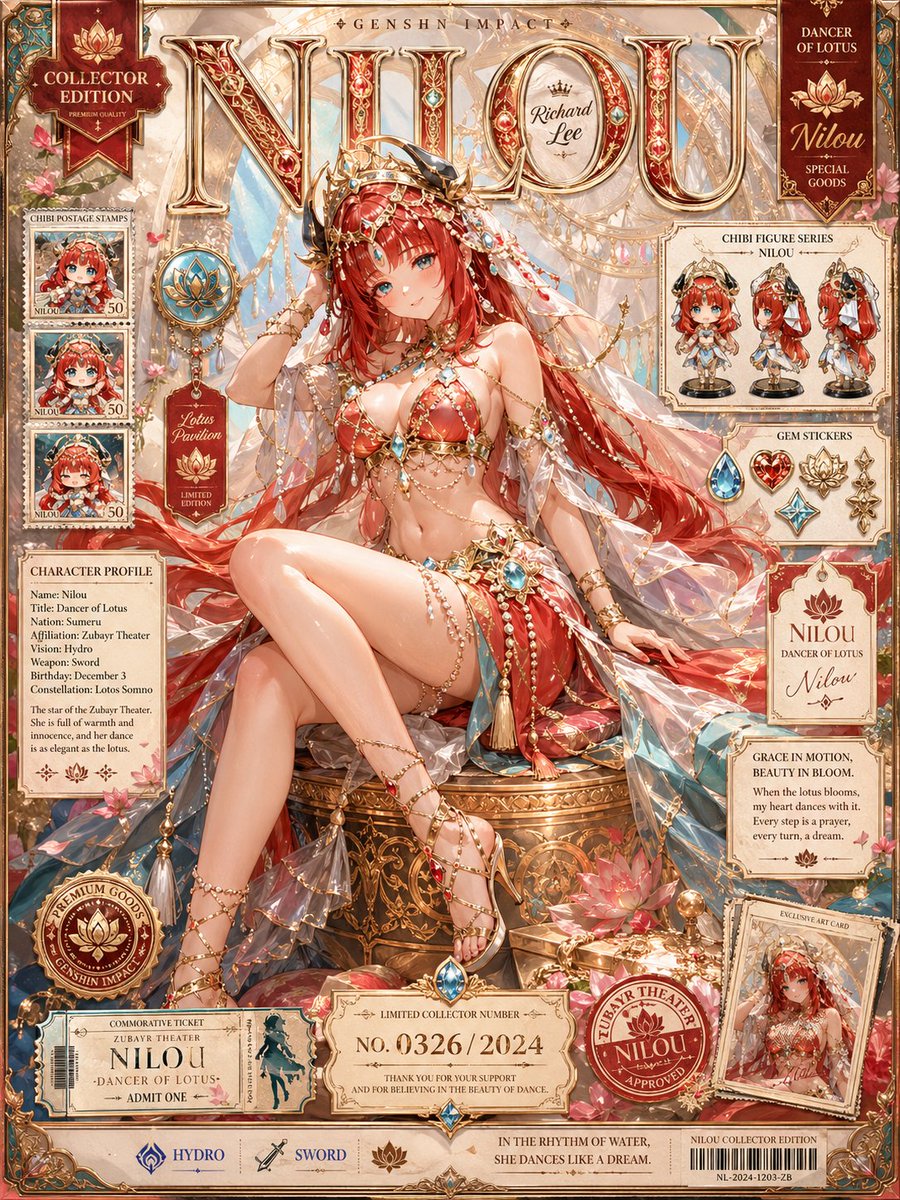 Nilou Collector Edition Poster - GPT Image 2 prompt example