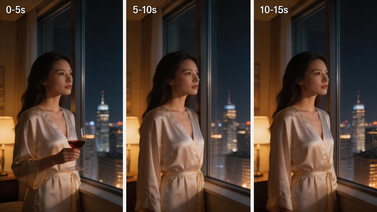 Three-Panel Night Window Comparison - esempio di prompt GPT Image 2
