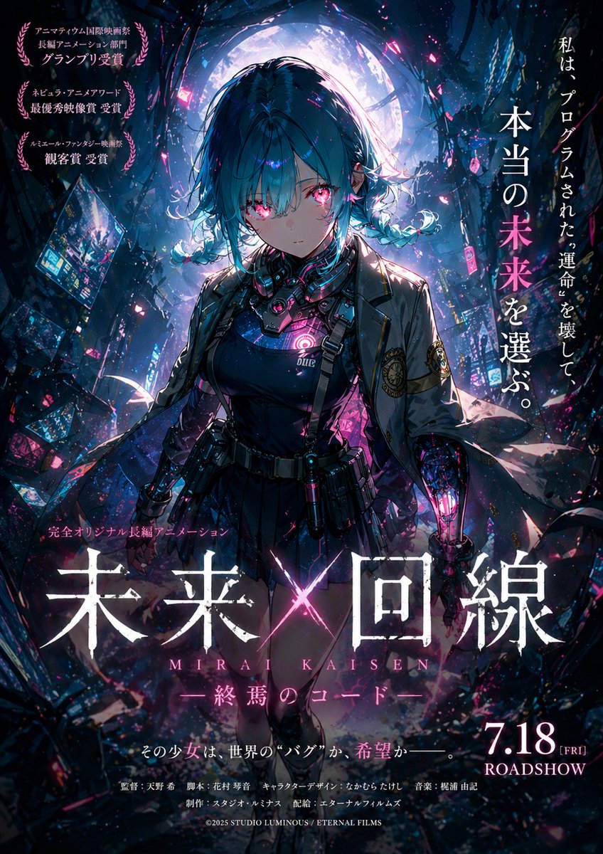 Cyberpunk Anime Movie Poster - GPT Image 2 prompt example