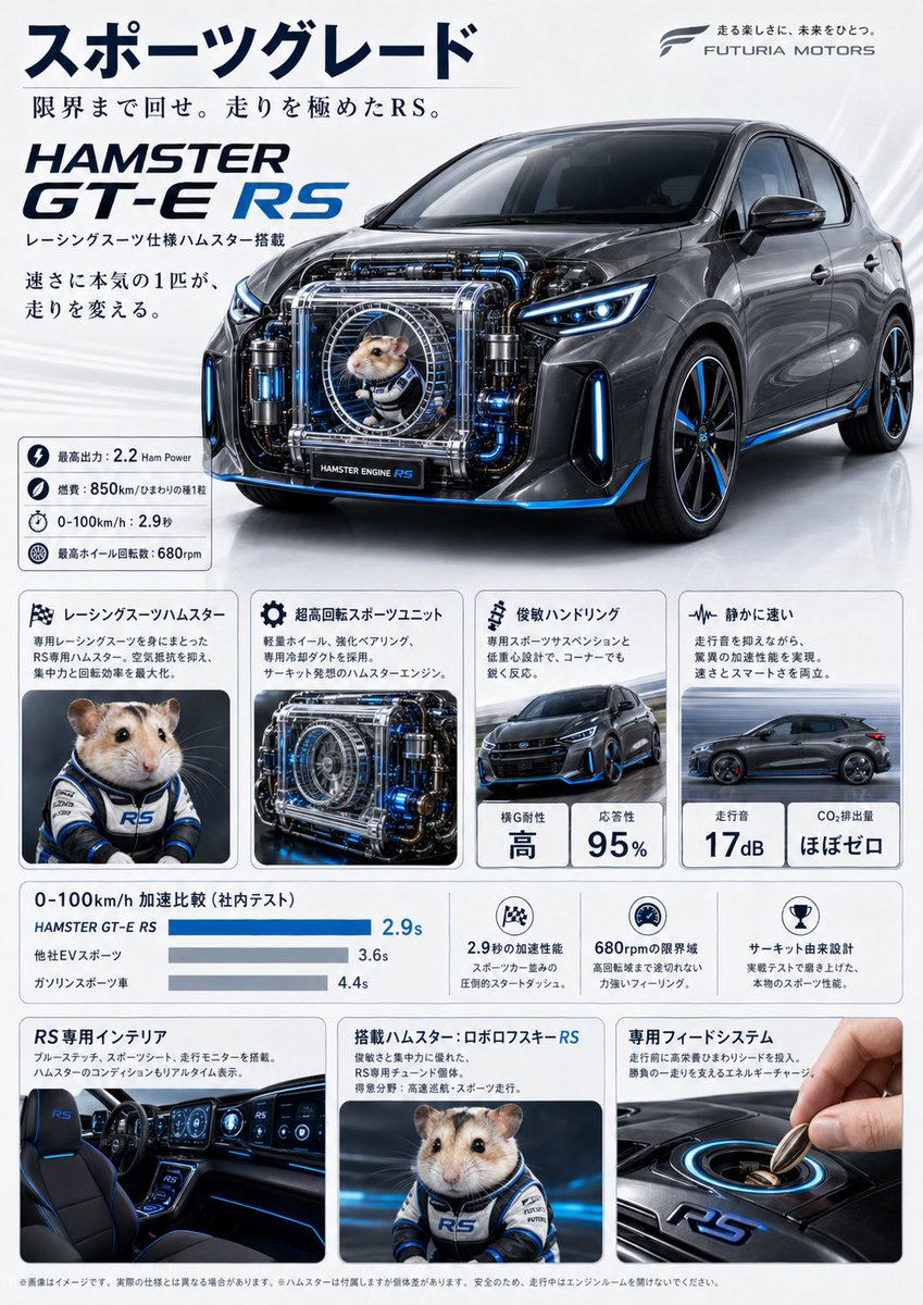 Japanese Hamster Engine Car Catalog - GPT Image 2 prompt example