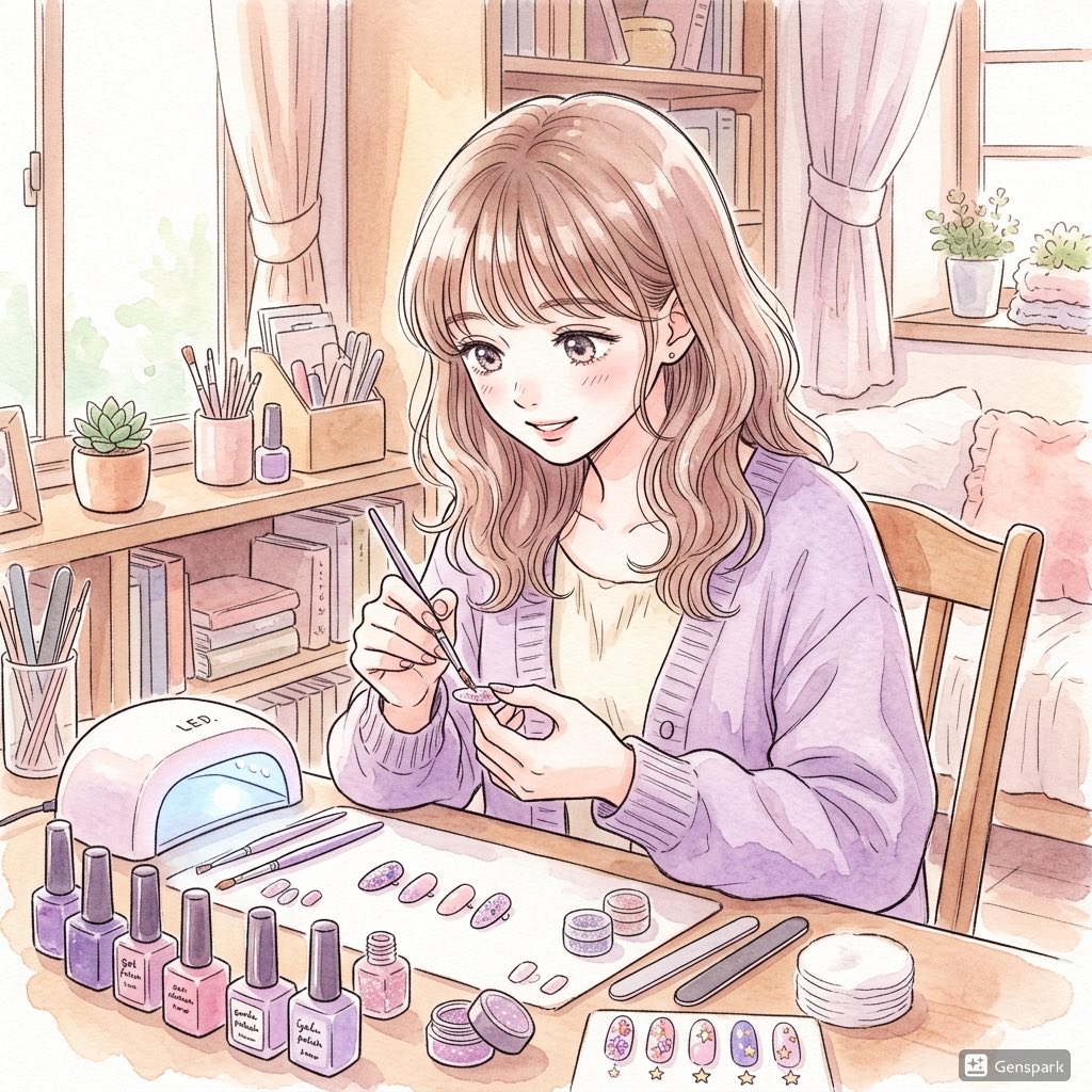 Pastel Anime Nail Artist at Desk - esempio di prompt GPT Image 2