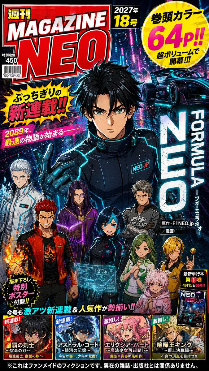 Cyberpunk Japanese Manga Cover - GPT Image 2 prompt example