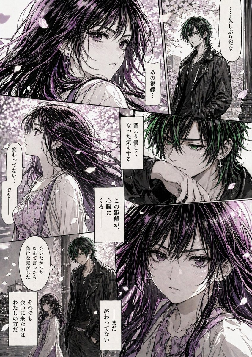 Hard-Boiled Sakura Reunion Manga Page - esempio di prompt GPT Image 2