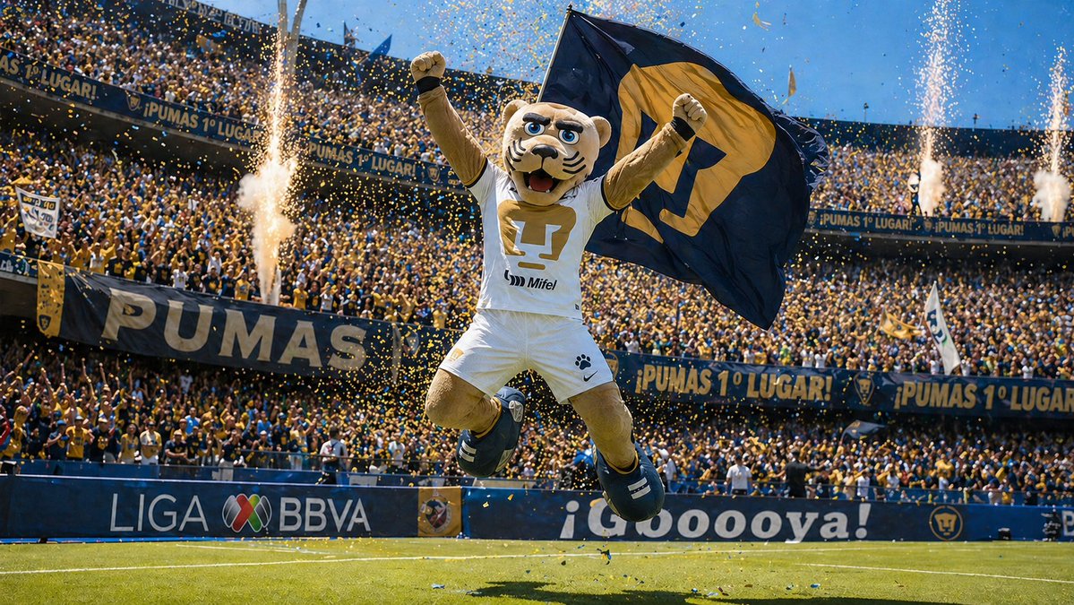 Pumas Mascot Stadium Victory - esempio di prompt GPT Image 2