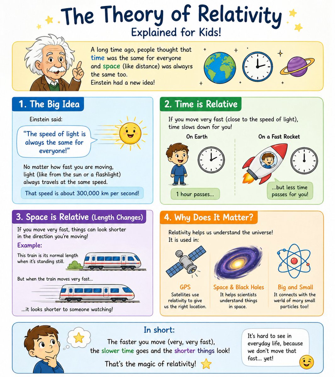 Kids Relativity Infographic Poster - esempio di prompt GPT Image 2