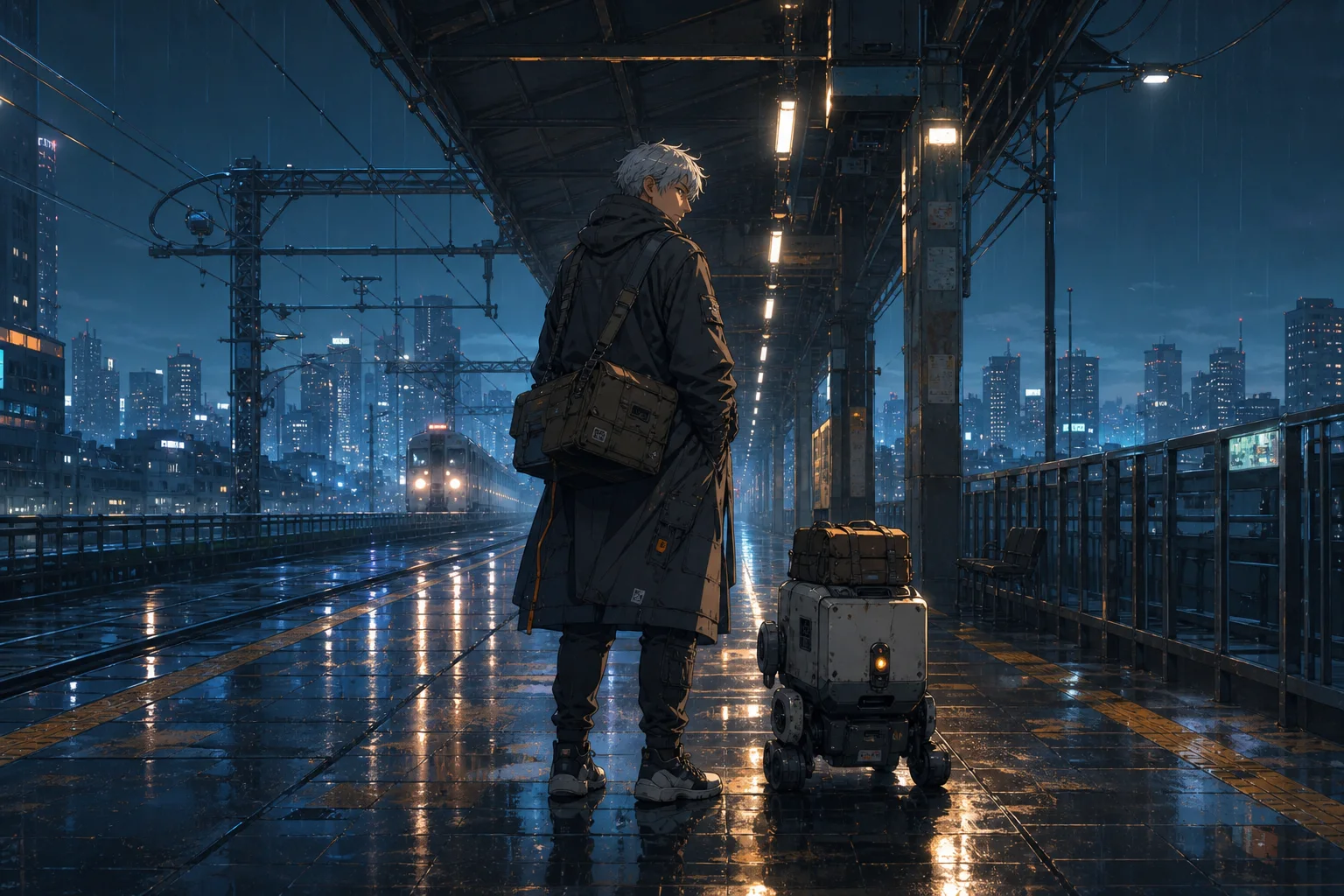 Exemple de scène d’anime pour le générateur d’images d’anime IA de MkAnime